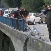 Podul unde a avut loc accidentul din Muntenegru